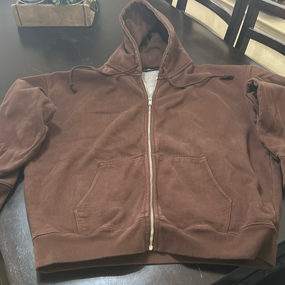 Brandy Melville Dark Brown Christy Hoodie